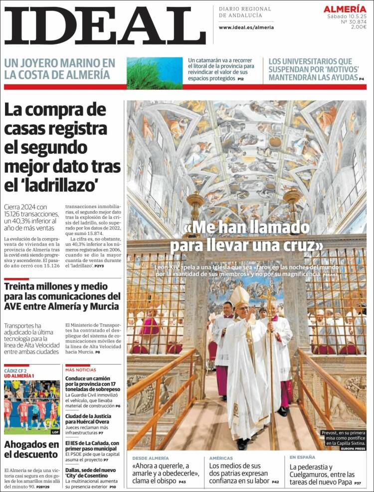 Portada de Ideal Almeria (España)