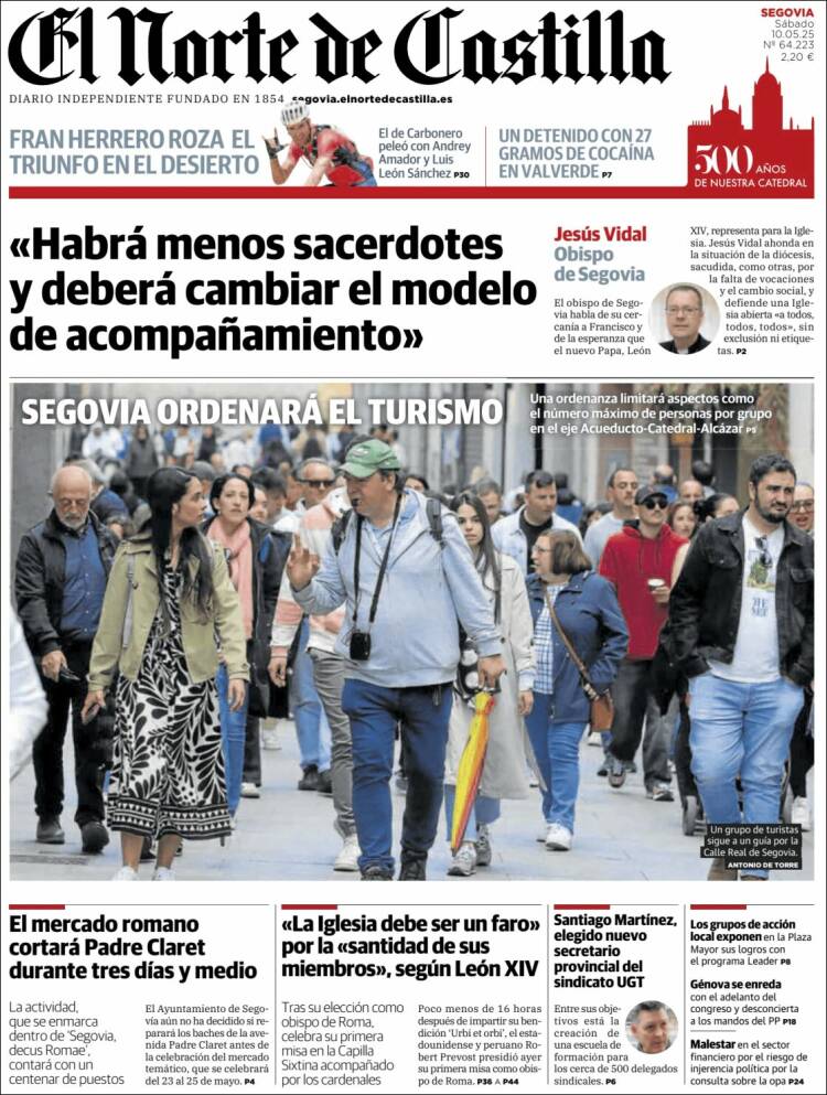 Portada de Norte de Castilla - Segovia (España)