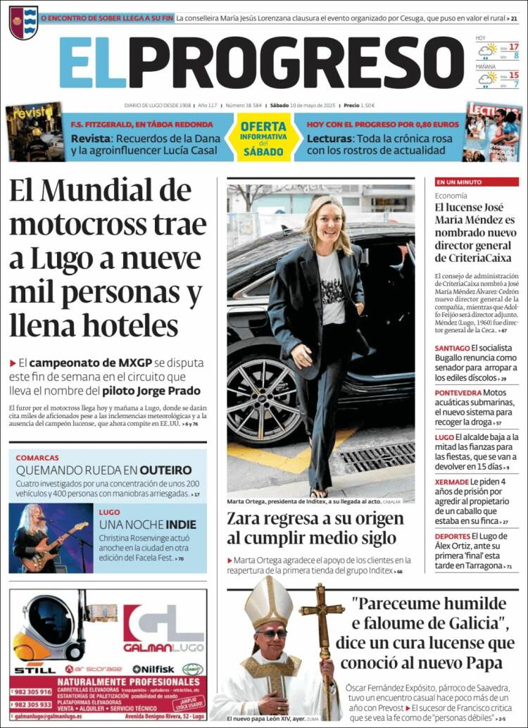 Portada de El Progreso (España)