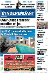 Portada de Le Indépendant (Francia)