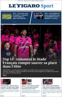 Portada de Le Figaro Sport (Francia)
