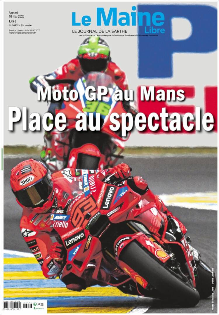 Portada de Le Maine Libre (Francia)