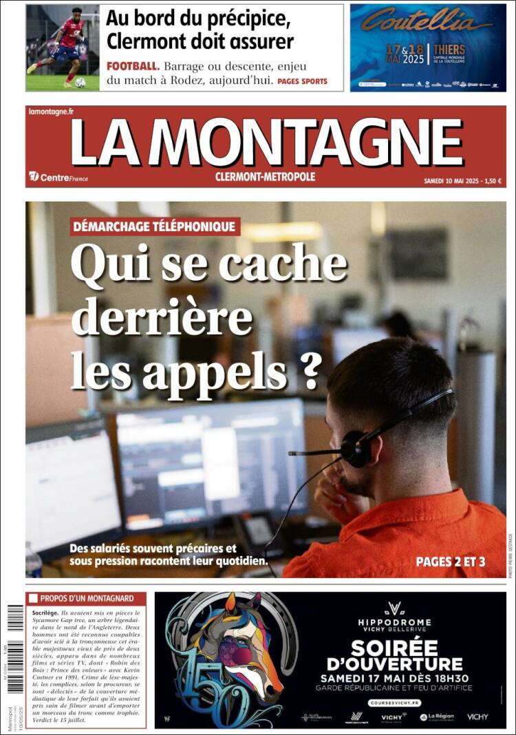 Portada de La Montagne (Francia)