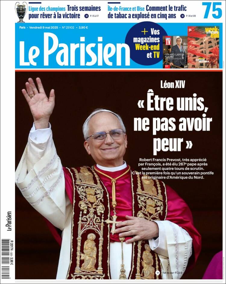 Portada de Le Parisien (Francia)