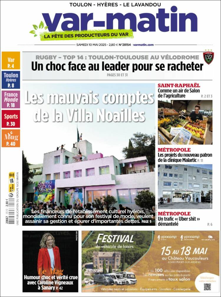 Portada de Var-Matin (Francia)