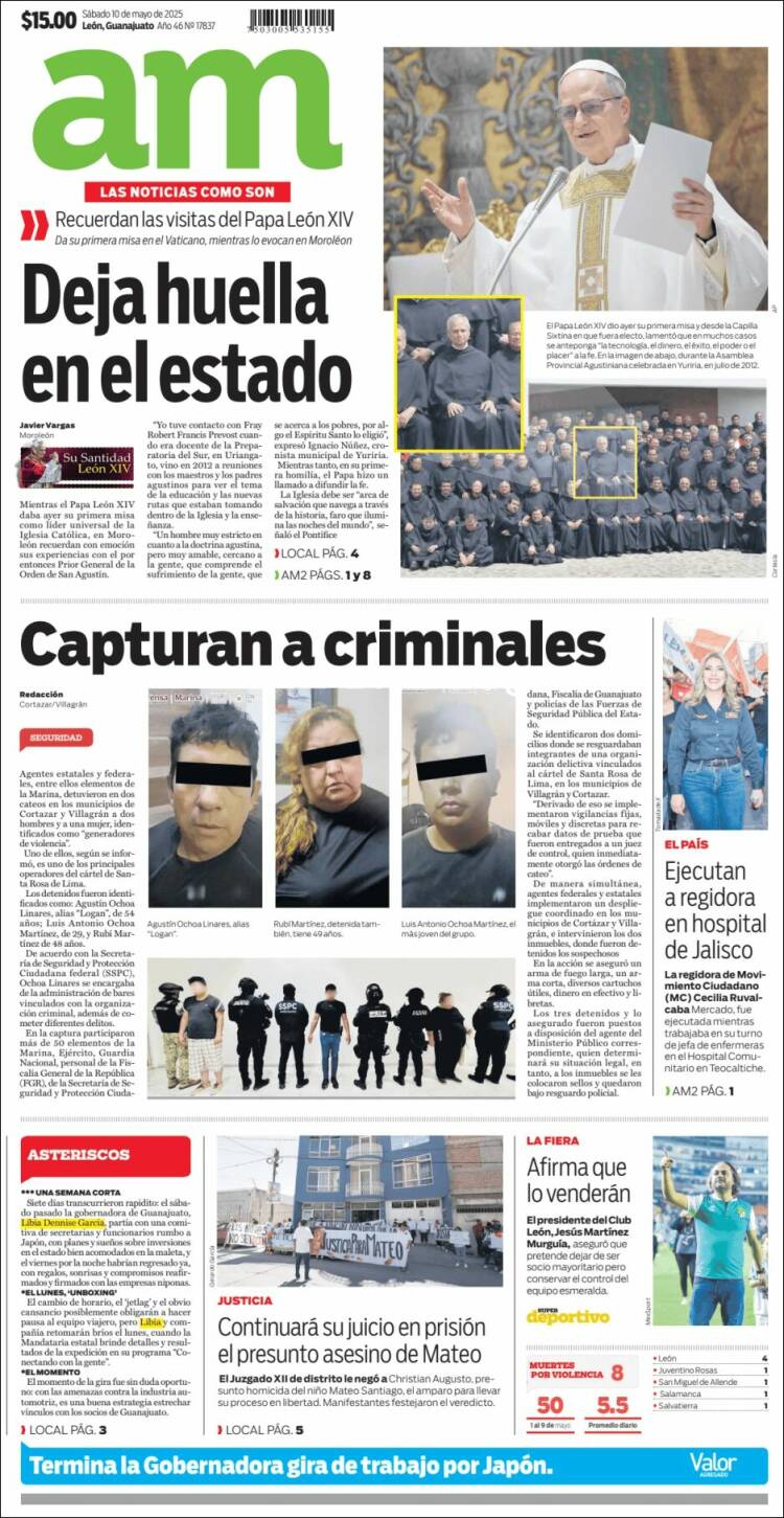 Portada de Al Día A.M. (México)