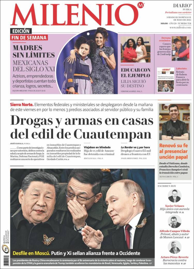 Portada de Milenio de Puebla (México)