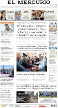 Portada de El Mercurio (Chile)