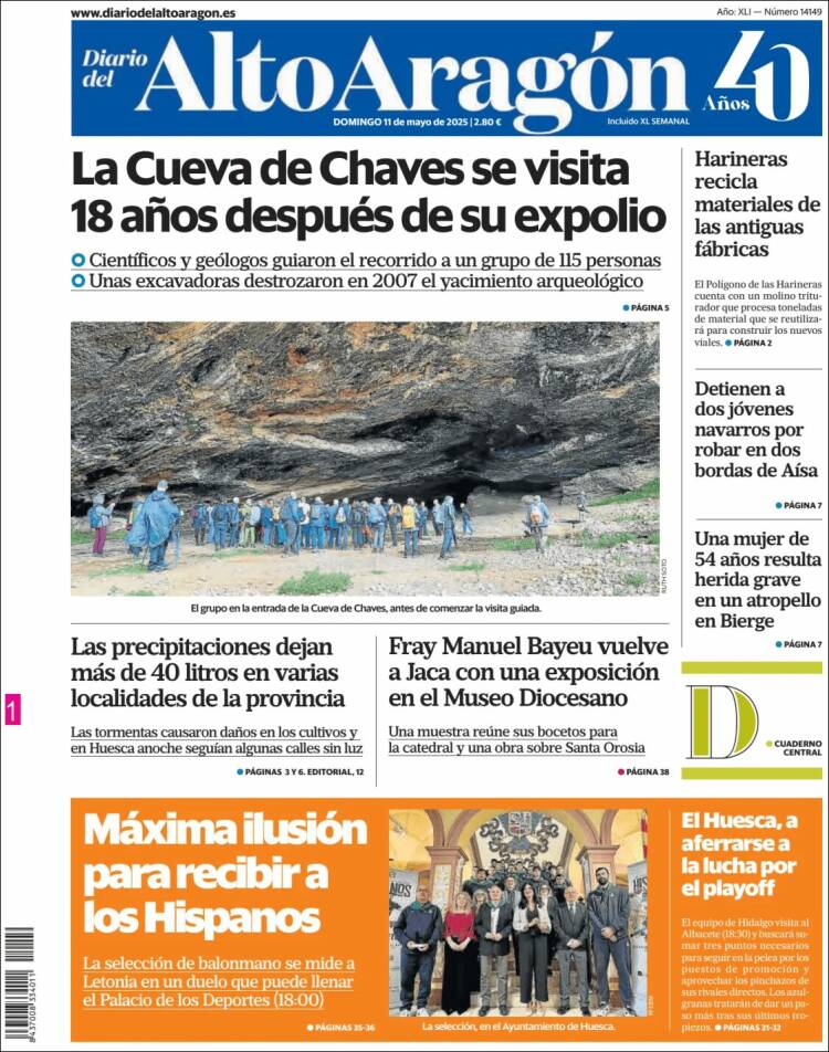 Portada de Diario del AltoAragón (España)
