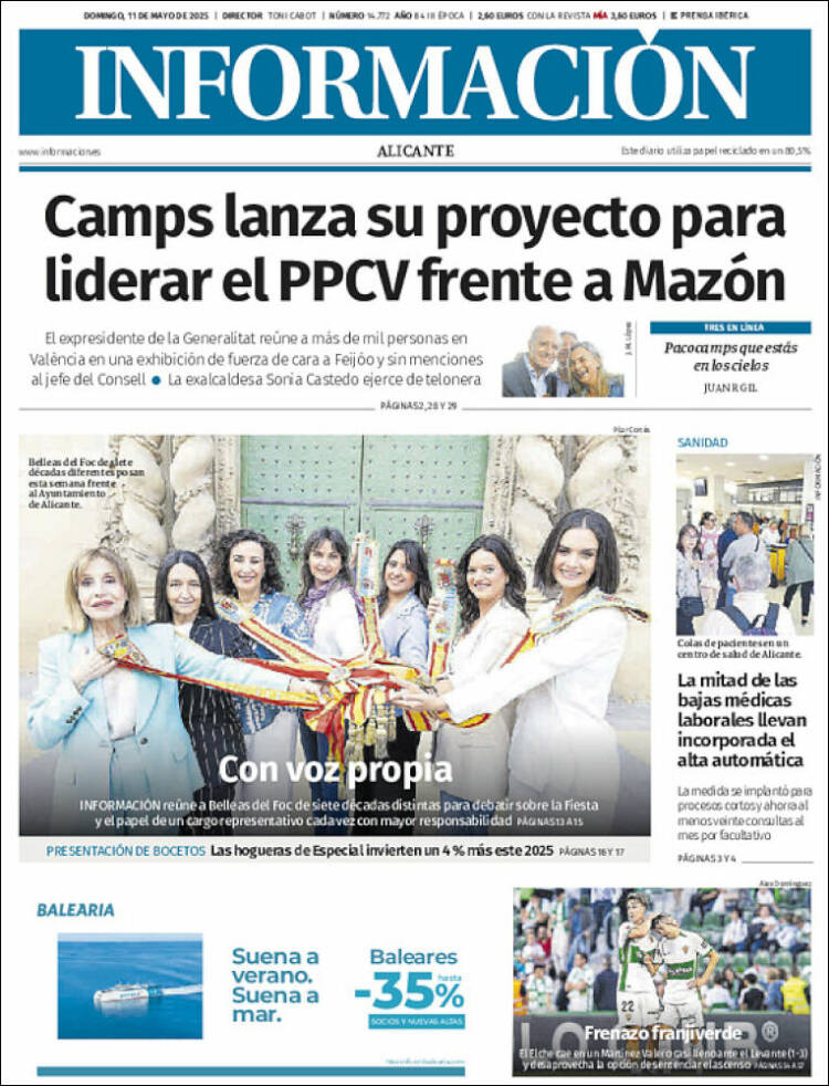Portada de Diario Información (España)