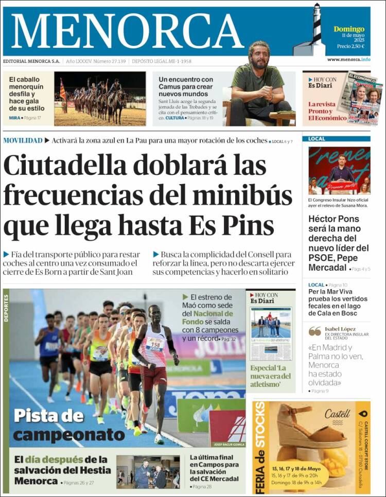 Portada de Menorca - Diario Insular (España)