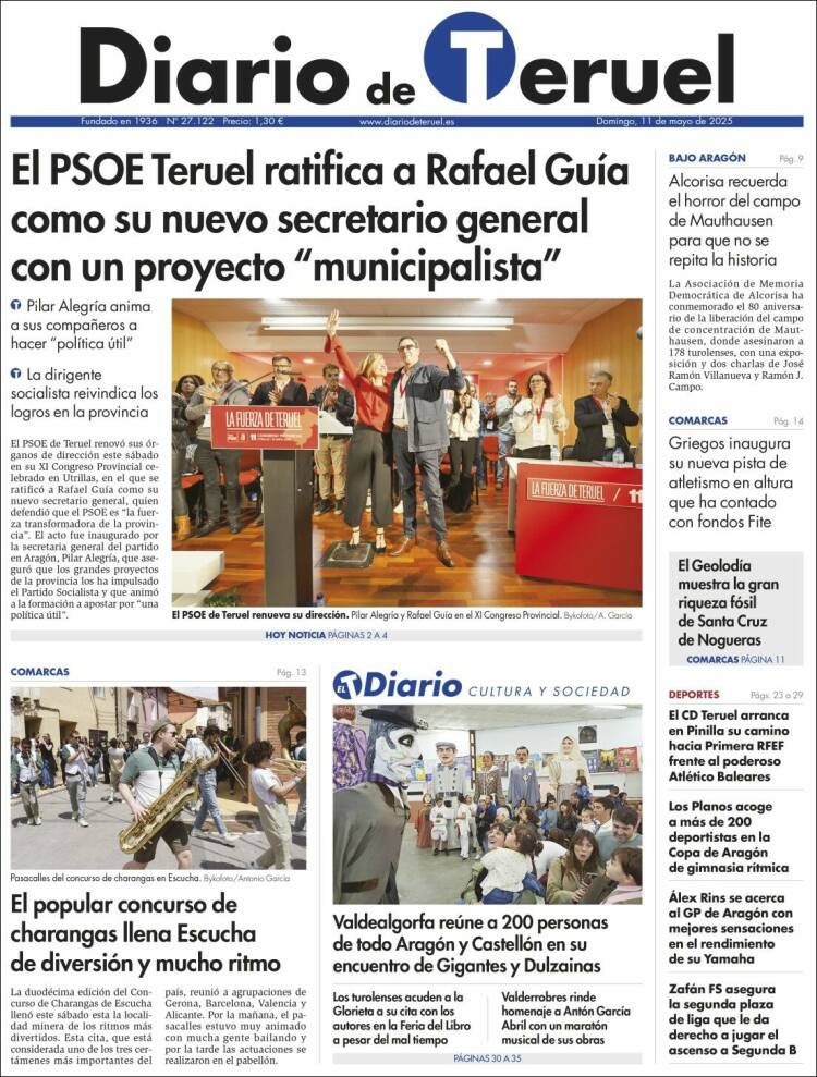 Portada de Diario de Teruel (España)
