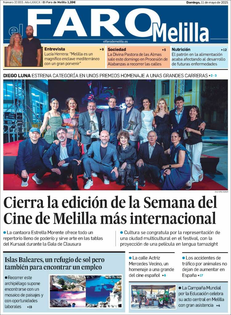 Portada de El Faro de Melilla (Spain)