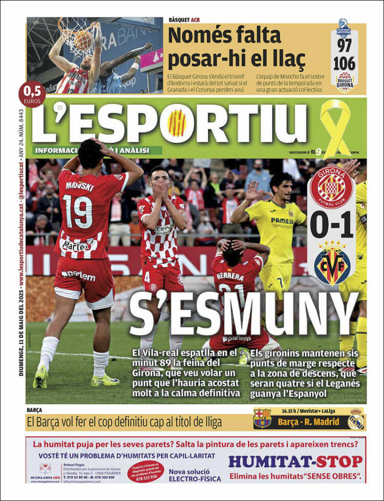 Portada de L'Esportiu : Girona (España)