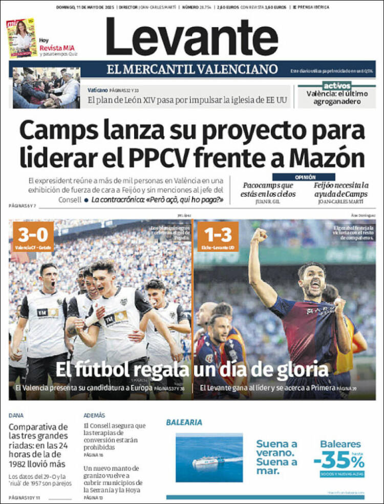 Portada de Levante (España)