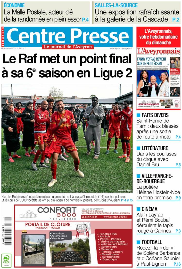 Portada de Centre Presse (France)