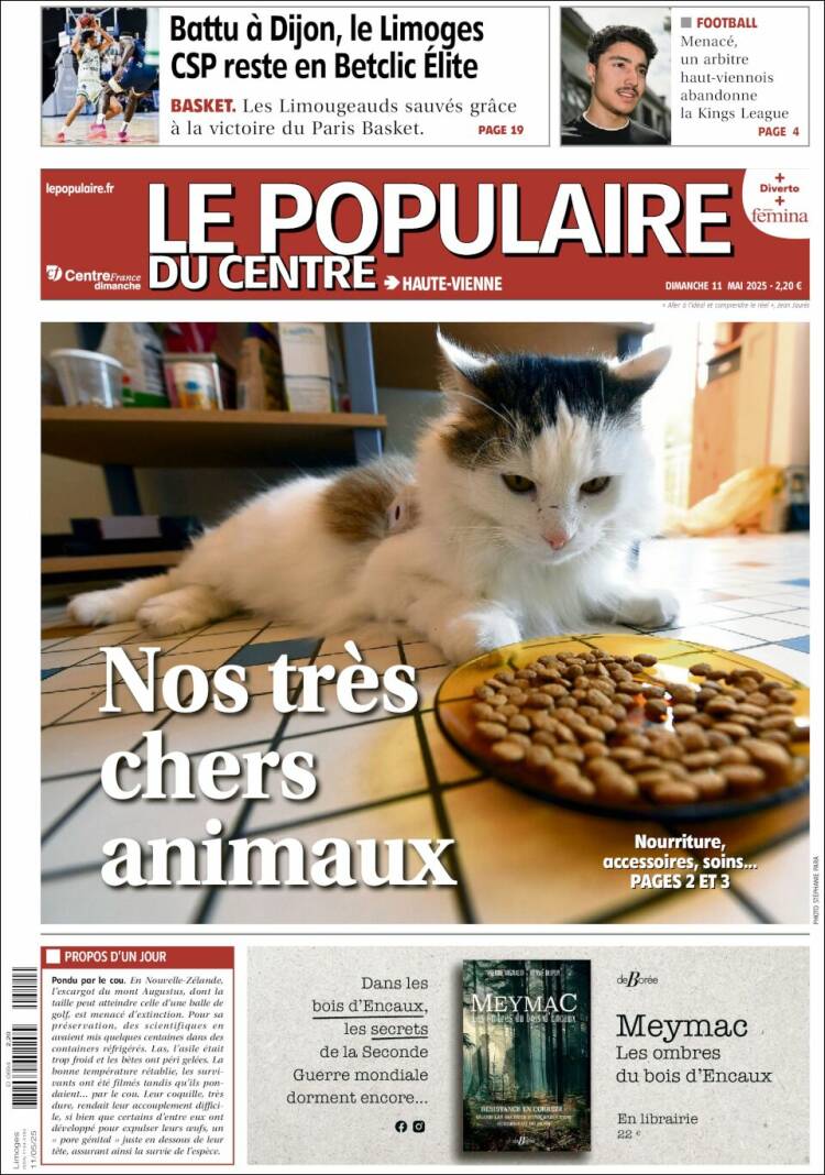 Portada de Le Populaire du Centre (France)