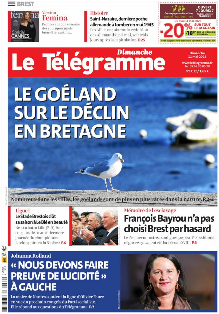 Portada de Télégramme (France)
