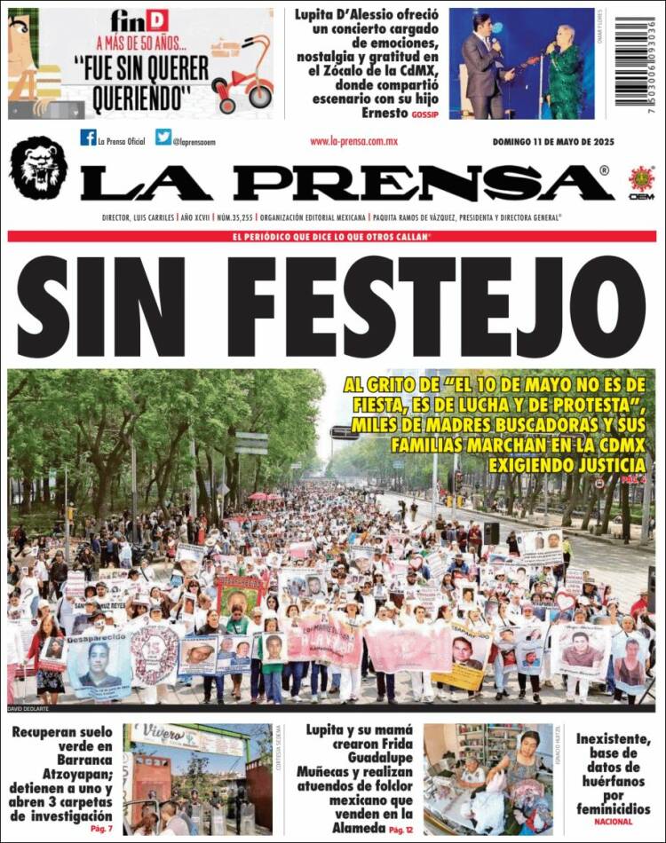 Portada de La Prensa (México)