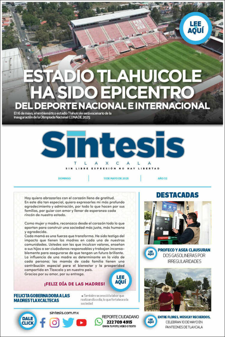 Portada de Síntesis de Tlaxcala (México)