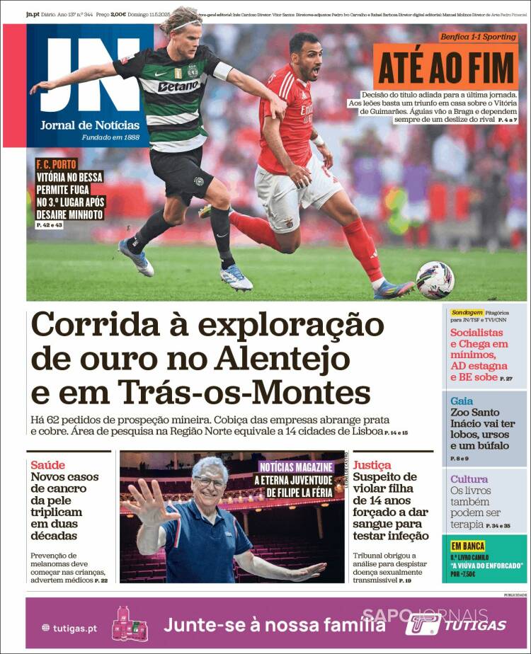 Portada de Jornal de Notícias (Portugal)