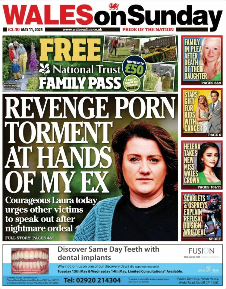 Portada de Western Mail (Reino Unido)