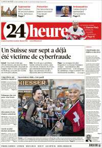 Portada de 24 Heures (Suisse)