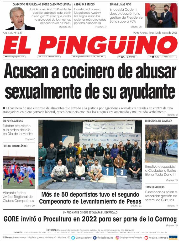 Portada de El Pingüino (Chile)