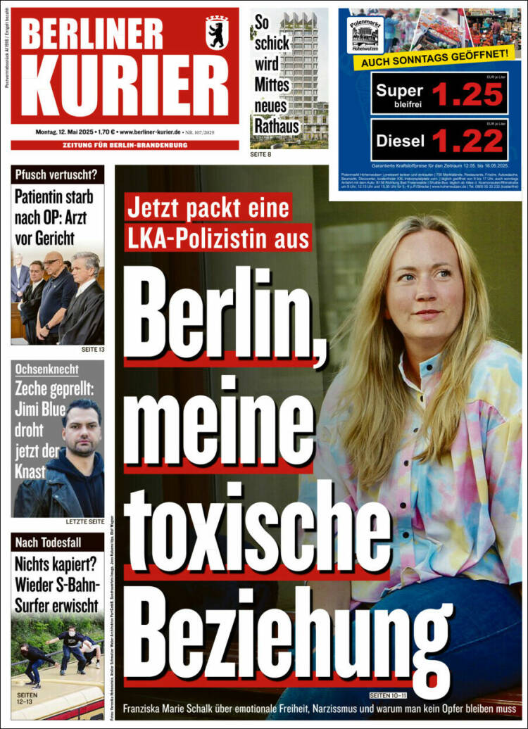 Portada de Berliner Kurier - Startseite BK (Alemania)