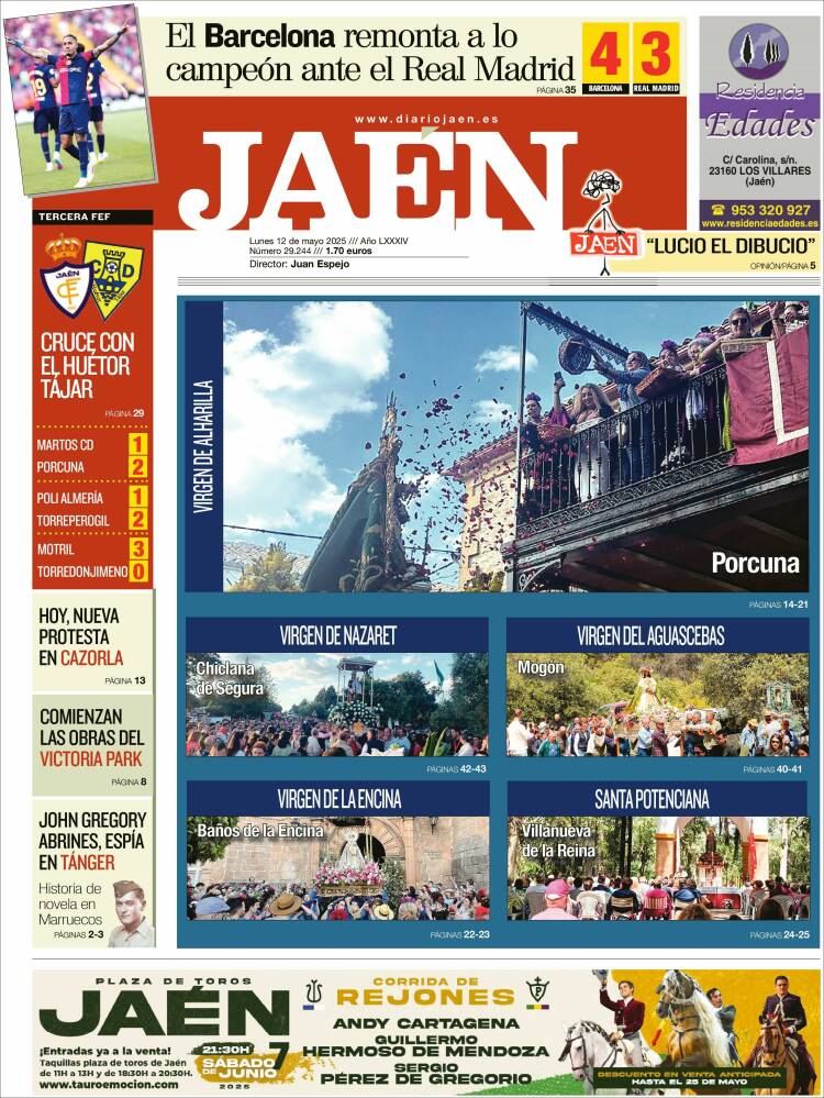 Portada de Diario Jaén (España)