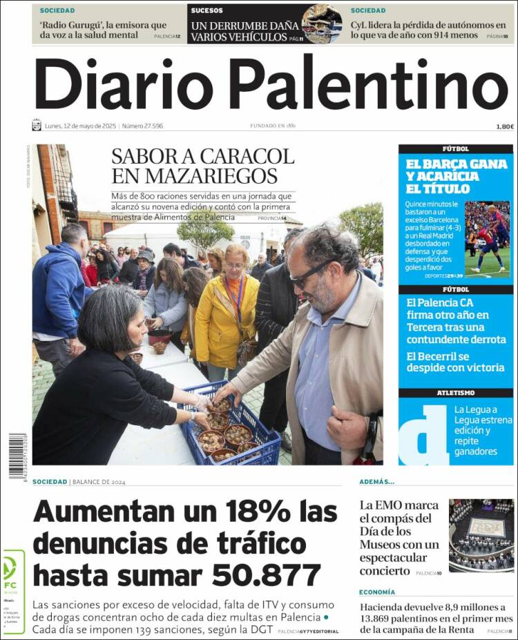 Portada de Diario Palentino (España)