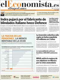 Portada de El Economista (España)