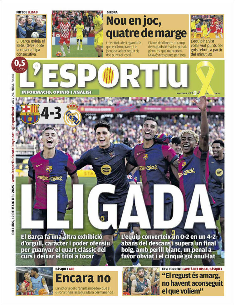 Portada de L'Esportiu : Girona (España)