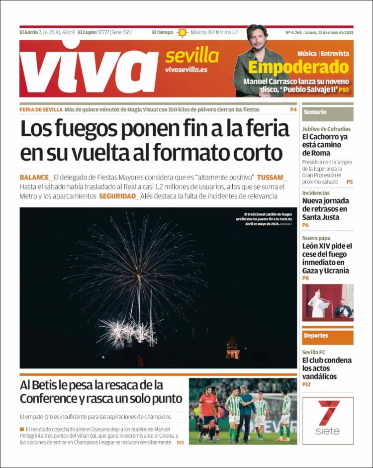 Portada de Viva Sevilla (España)