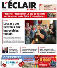 Portada de L'Eclair des Pyrénées (France)