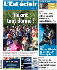 Portada de L'Est Eclair (Francia)