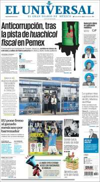 Portada de El Universal (México)