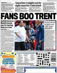 Portada de Daily Mail (Reino Unido)