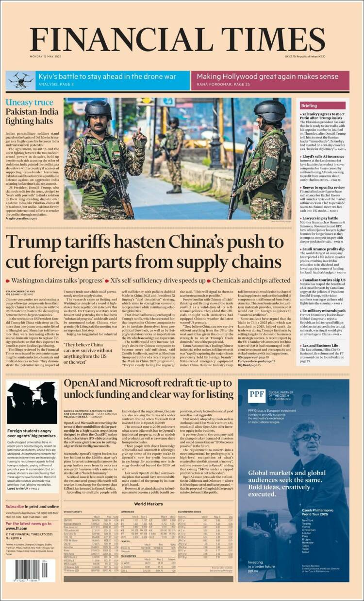 Portada de Financial Times (United Kingdom)