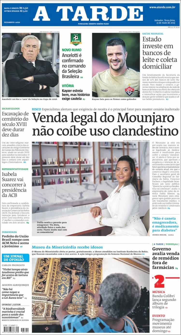 Portada de Diário A Tarde (Brasil)