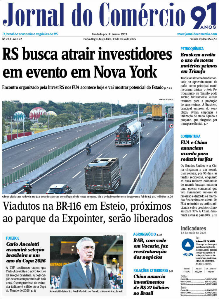 Portada de Jornal do Comércio (Brasil)