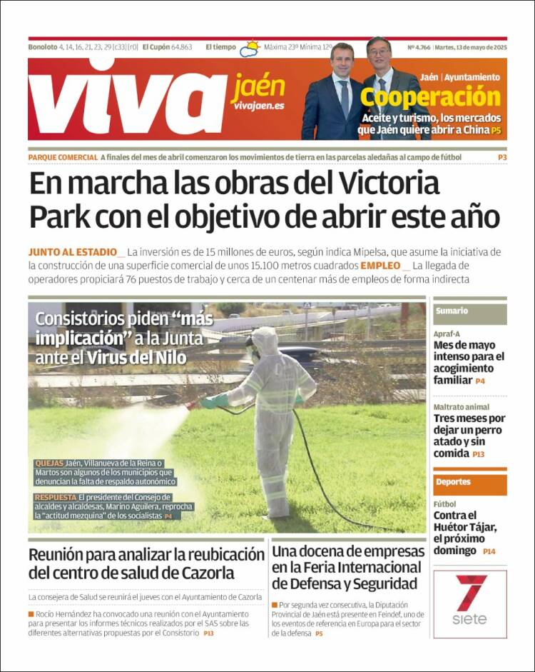 Portada de Viva Jaén (España)