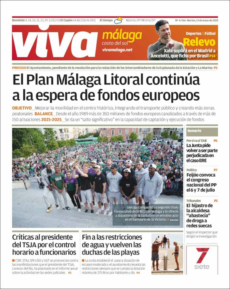Portada de Viva Málaga (España)
