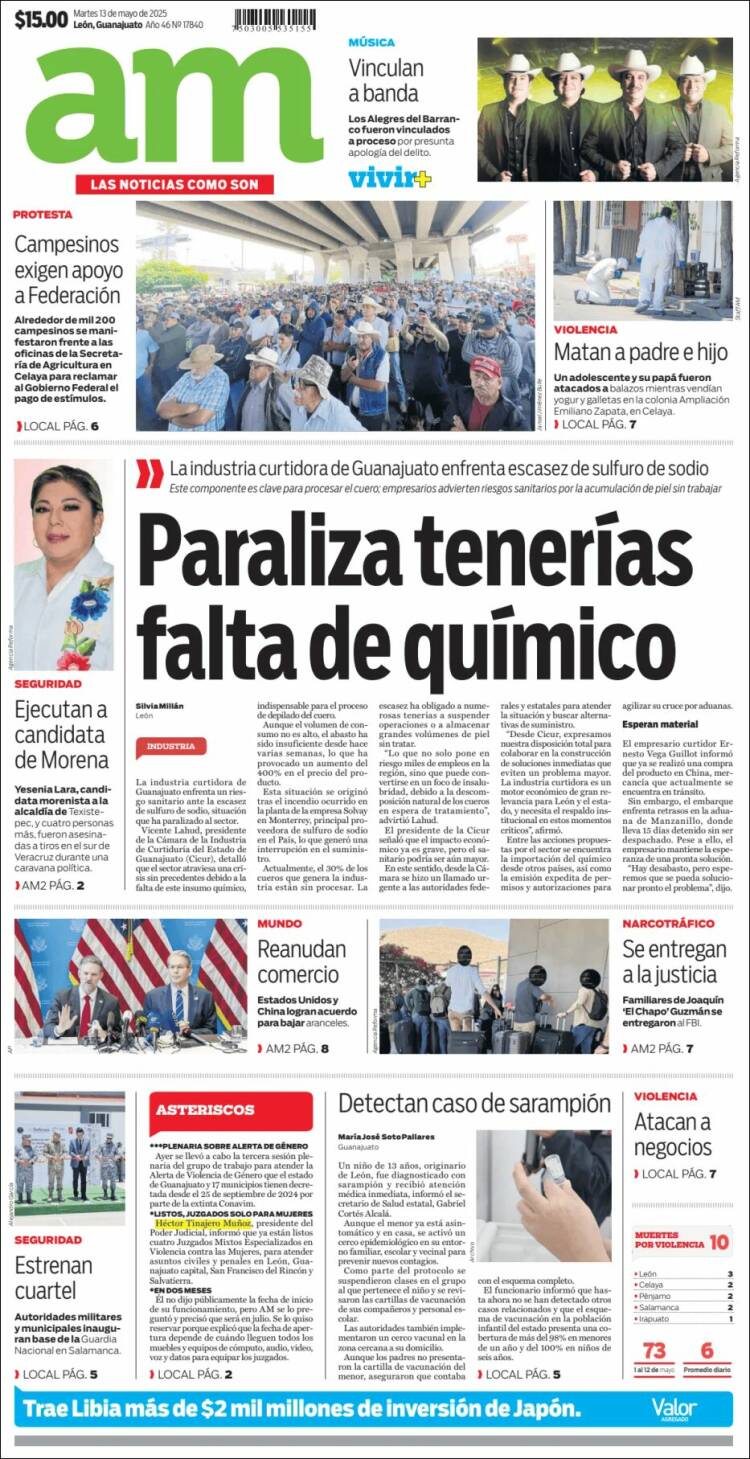 Portada de Al Día A.M. (México)