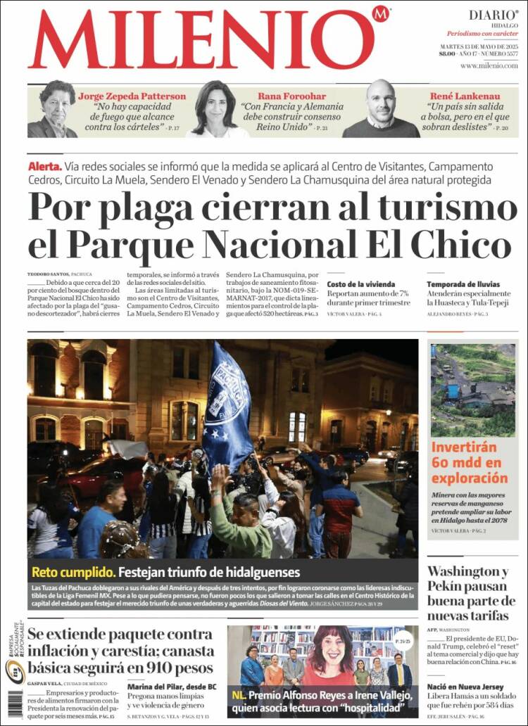 Portada de Milenio de Hidalgo (México)