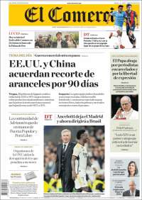 Portada de El Comercio (Perú)