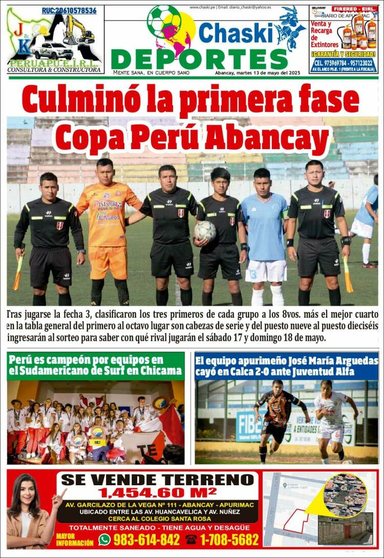 Portada de Diario Chaski (Perú)