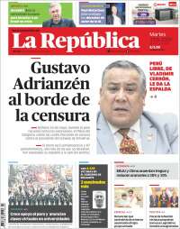 Portada de La Republica (Perú)