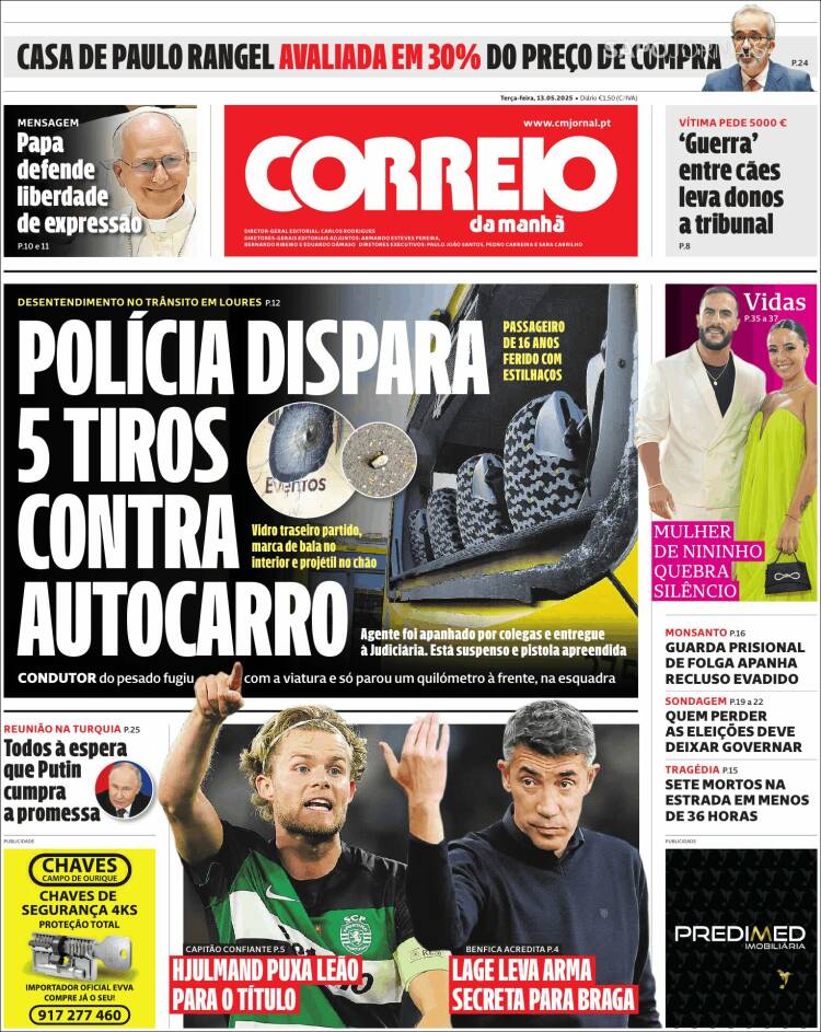 Portada de Correio da Manhã (Portugal)