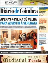 Portada de Diário de Coimbra (Portugal)
